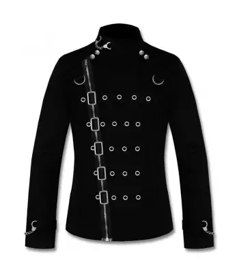 Gothic Dominator Coat Goth Military Officers Jacket